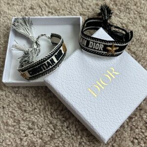 Christian dior friendship bracelet set.
